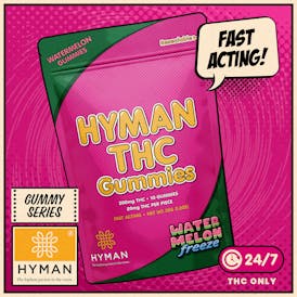 WaterMelon Freeze | ALL DAY • Fast Acting 200mg Gummies | HYMAN | REC