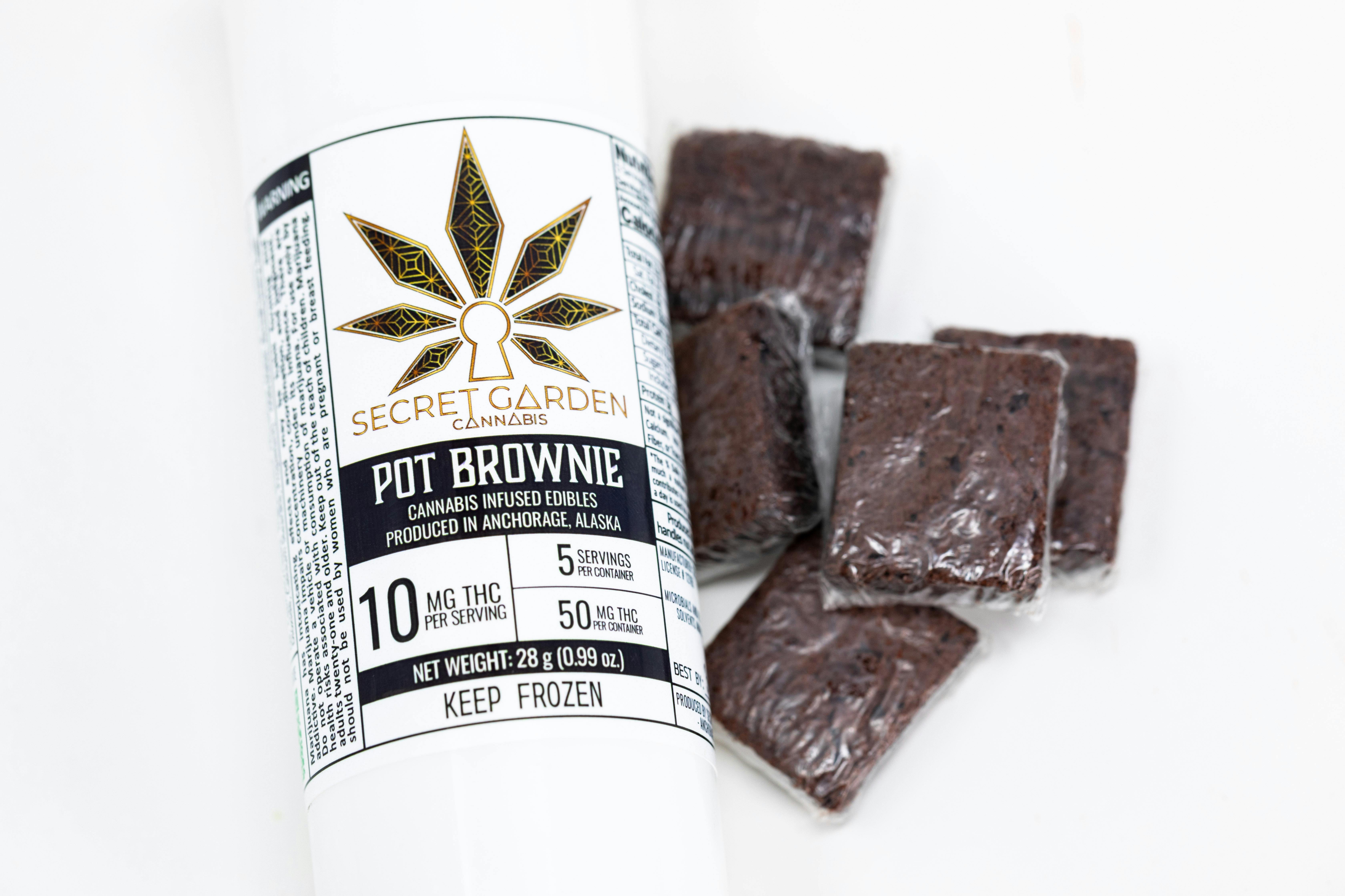Pot Brownies - 50mg by Secret Garden Cannabis