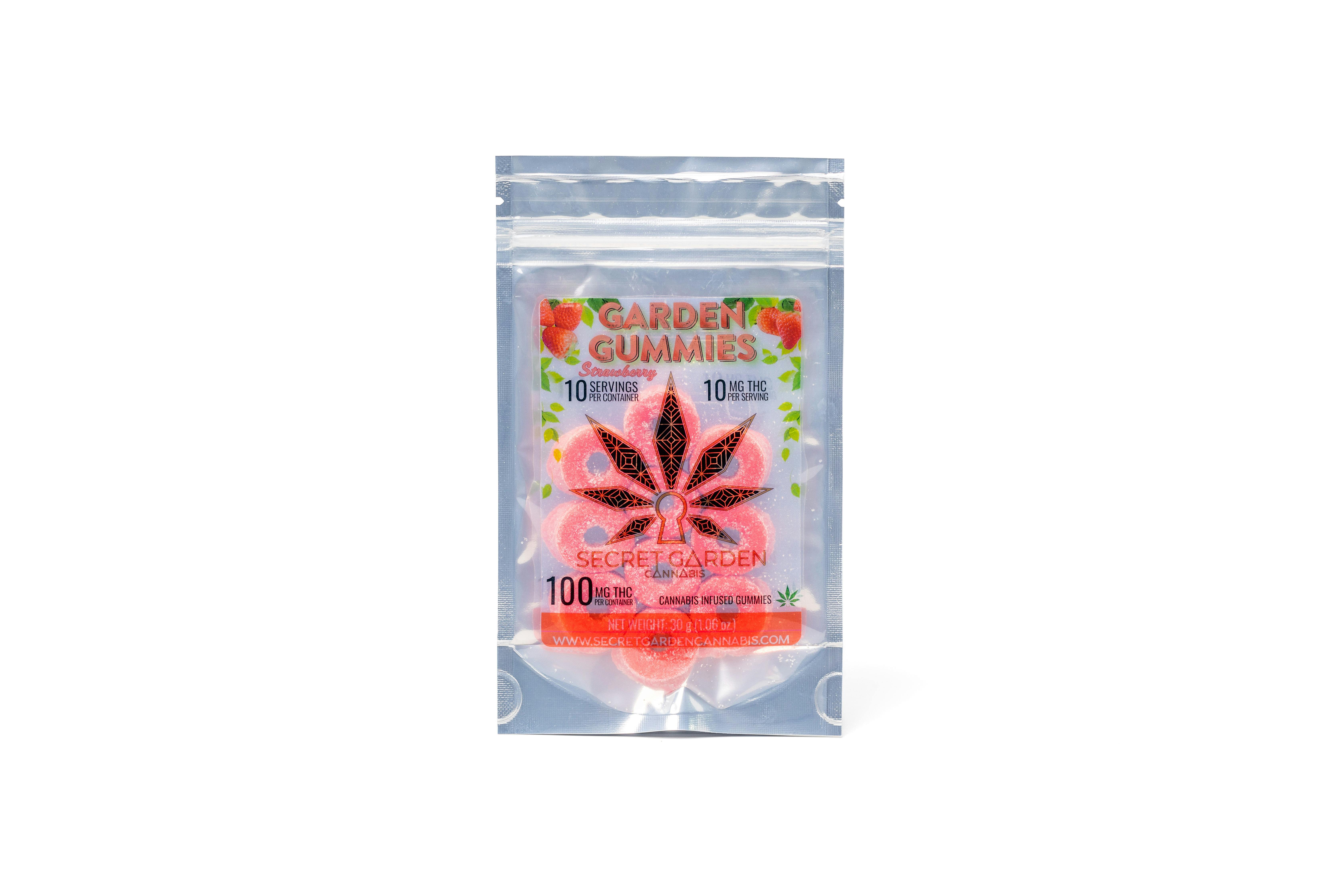 Secret Garden Gummies - Strawberry (Hybrid) 100mg