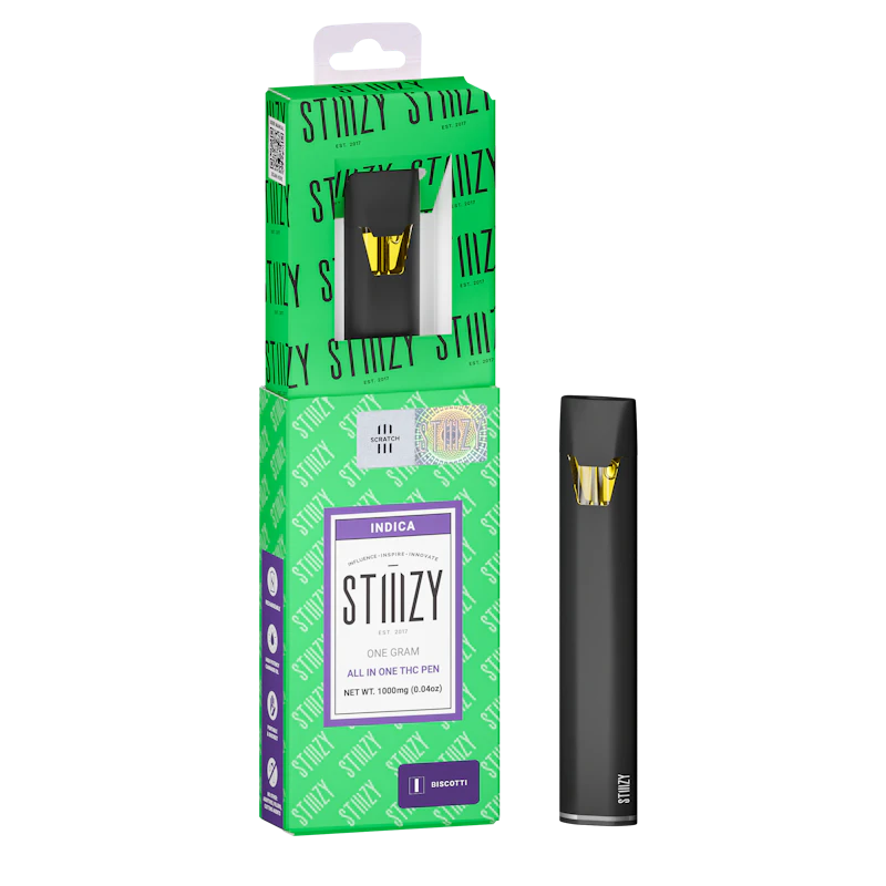 STIIIZY Disposable - BISCOTTI - ALL-IN-ONE 1G THC PEN - IL, All-In-One