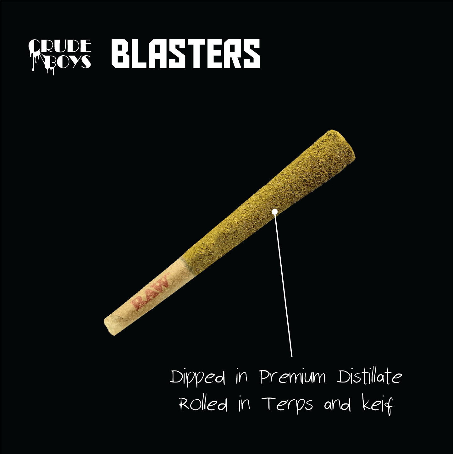 Crude Boys .6g Blaster - Deep Space Breath - Infused Pre-Roll