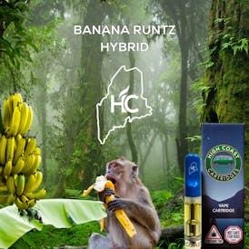 High Coast 1G THC Cartridge - Banana Runtz (Hybrid)