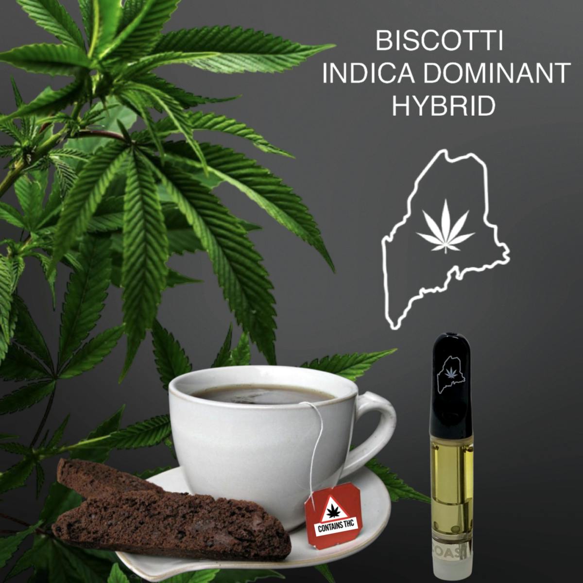 High Coast High Coast 1G THC Cartridge Biscotti (IndicaDominant