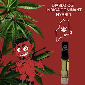 High Coast 1G THC Cartridge - Diablo OG (Indica-Dominant Hybrid)