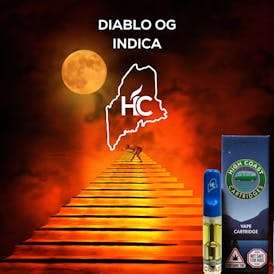 High Coast 1G THC Cartridge - Diablo OG (Indica-Dominant Hybrid)