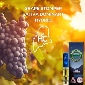 High Coast 1G THC Cartridge - Grape Stomper (Sativa-Dominant Hybrid)