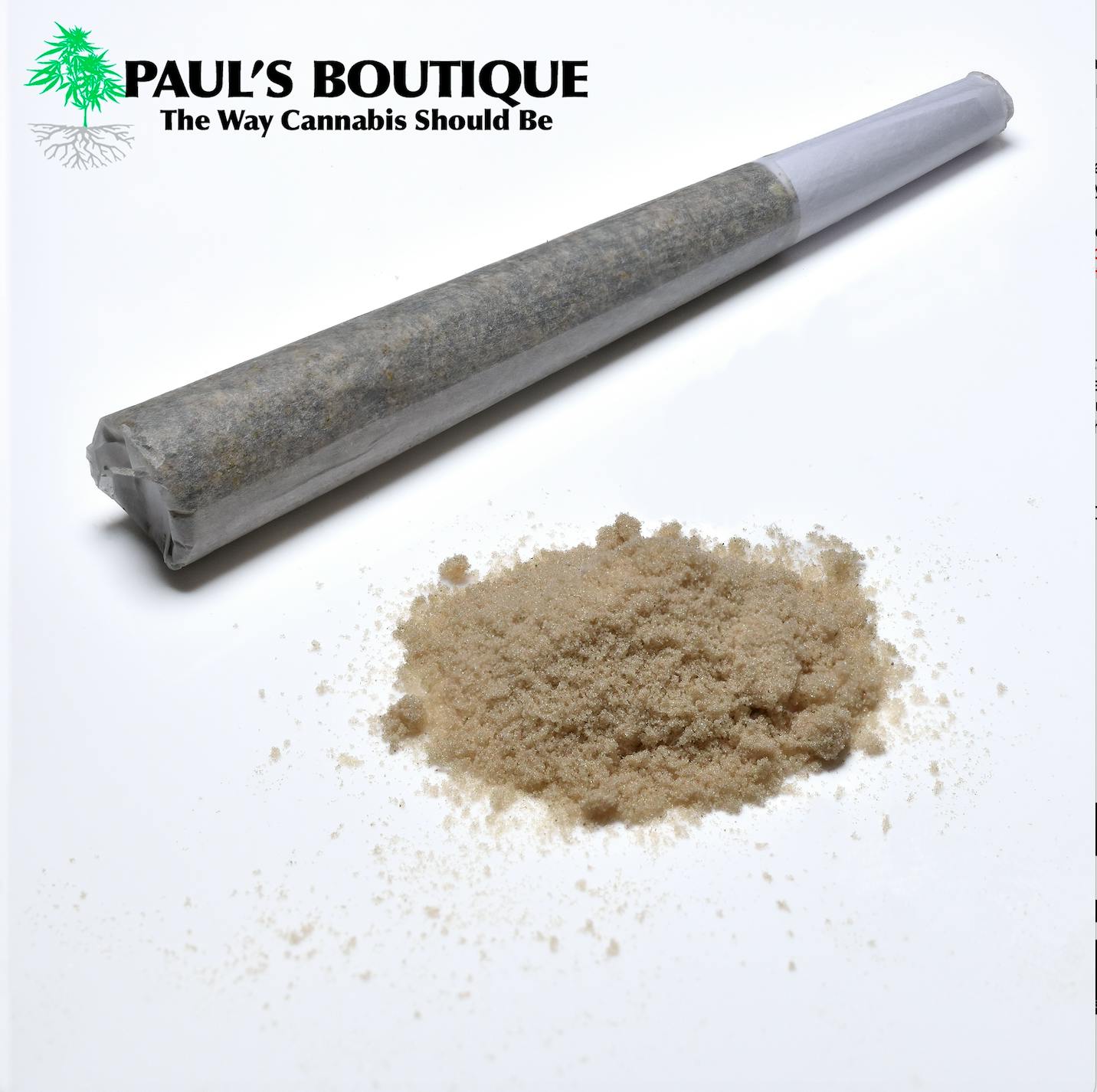 White Truffle x GMO .75g Bubble Hash Infused Preroll Paul's Boutique