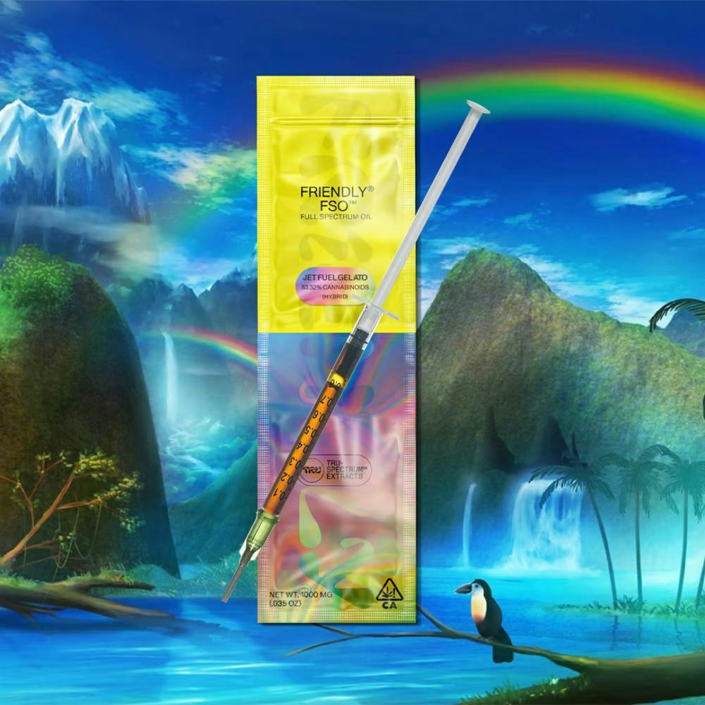 Friendly Brand | FSO Applicator | Jet Fuel Gelato | Extract Oils | 1g