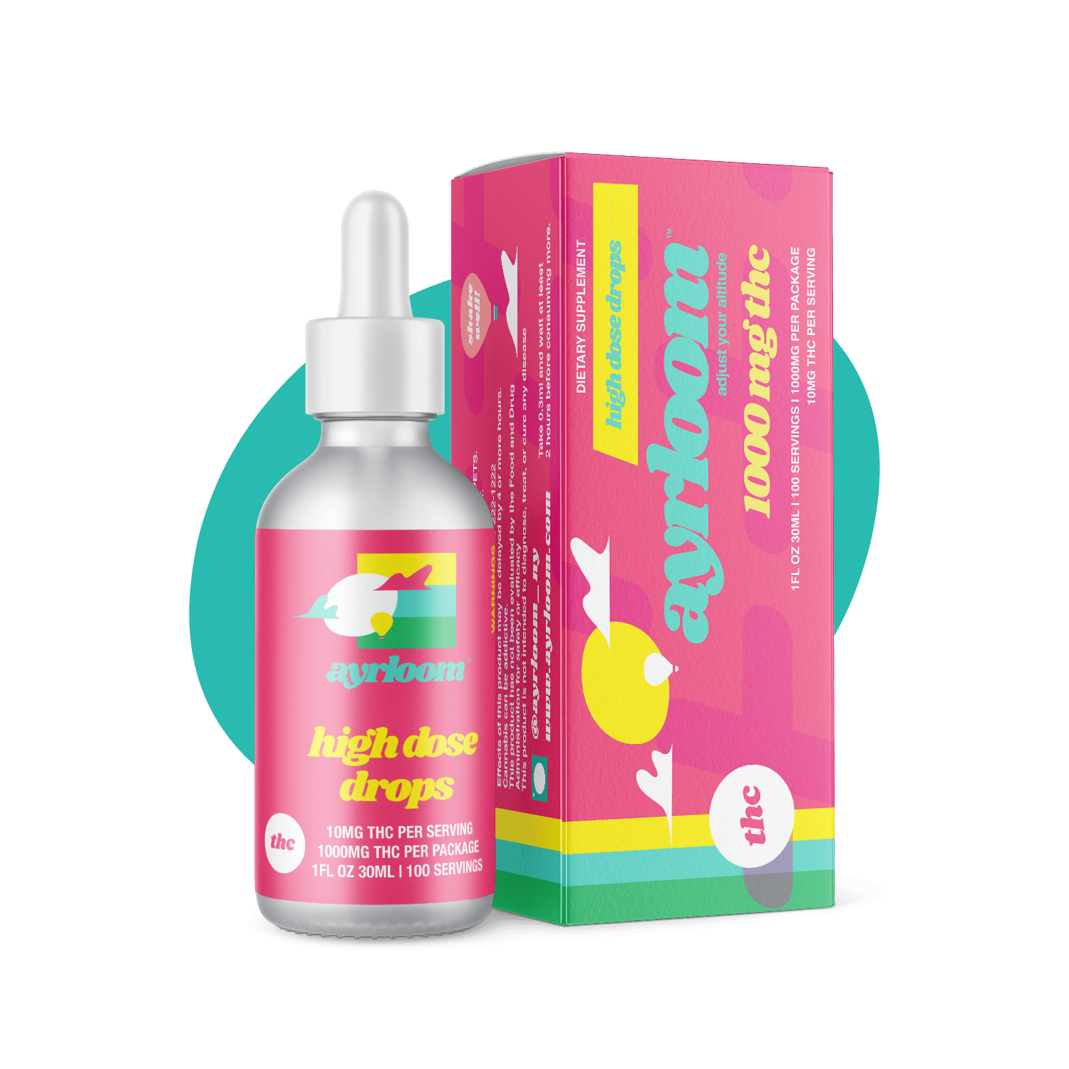 ayrloom | High Dose Drops | 1000mg THC at Corner House