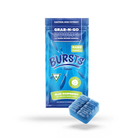 BURSTS Blue Raspberry - 200MG Live Resin Infused Edibles