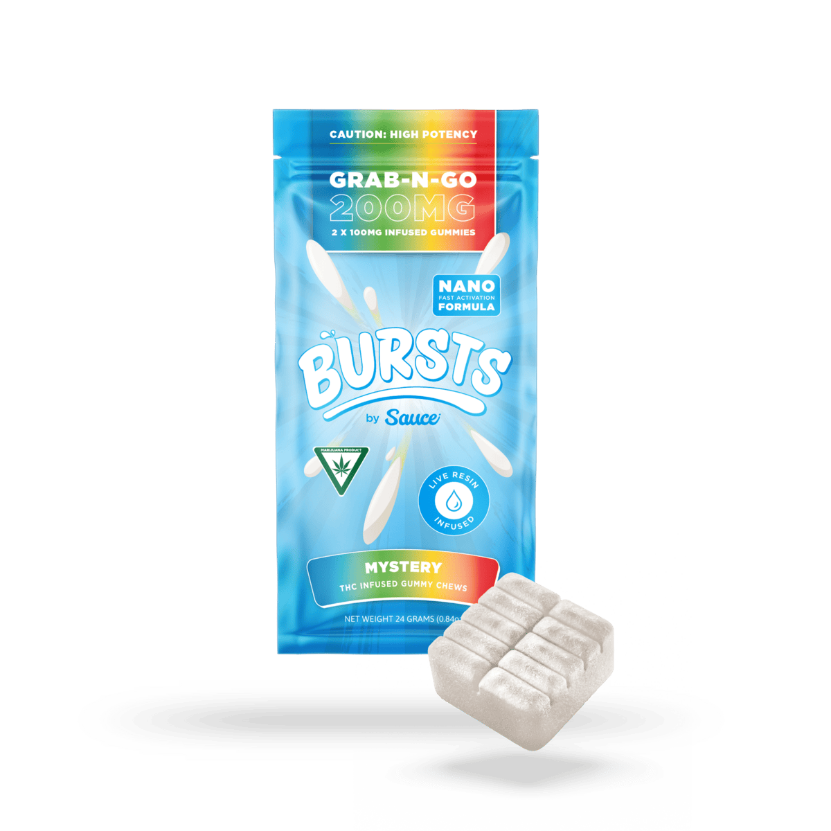 Sauce | Bursts | Mystery | Live Resin Gummies | 200mg