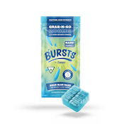 BURSTS Sour Blue Razz - 400MG Live Resin Infused Edibles