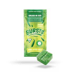 BURSTS Sour Green Apple - 200MG Live Resin Infused Edibles