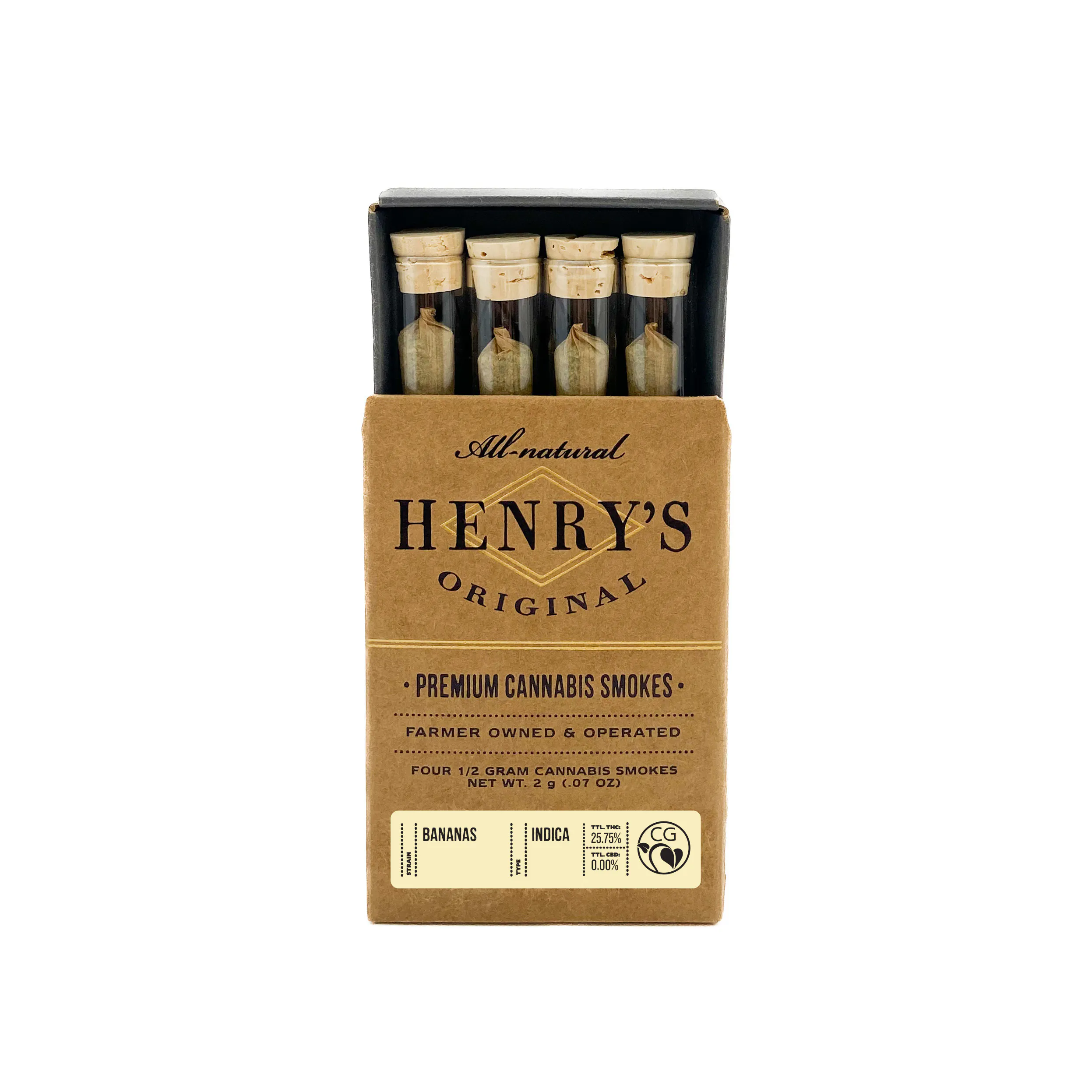 Henry's Original - Henry's Original | BANANAS | Preroll Pack 2g (4ct) Main Image