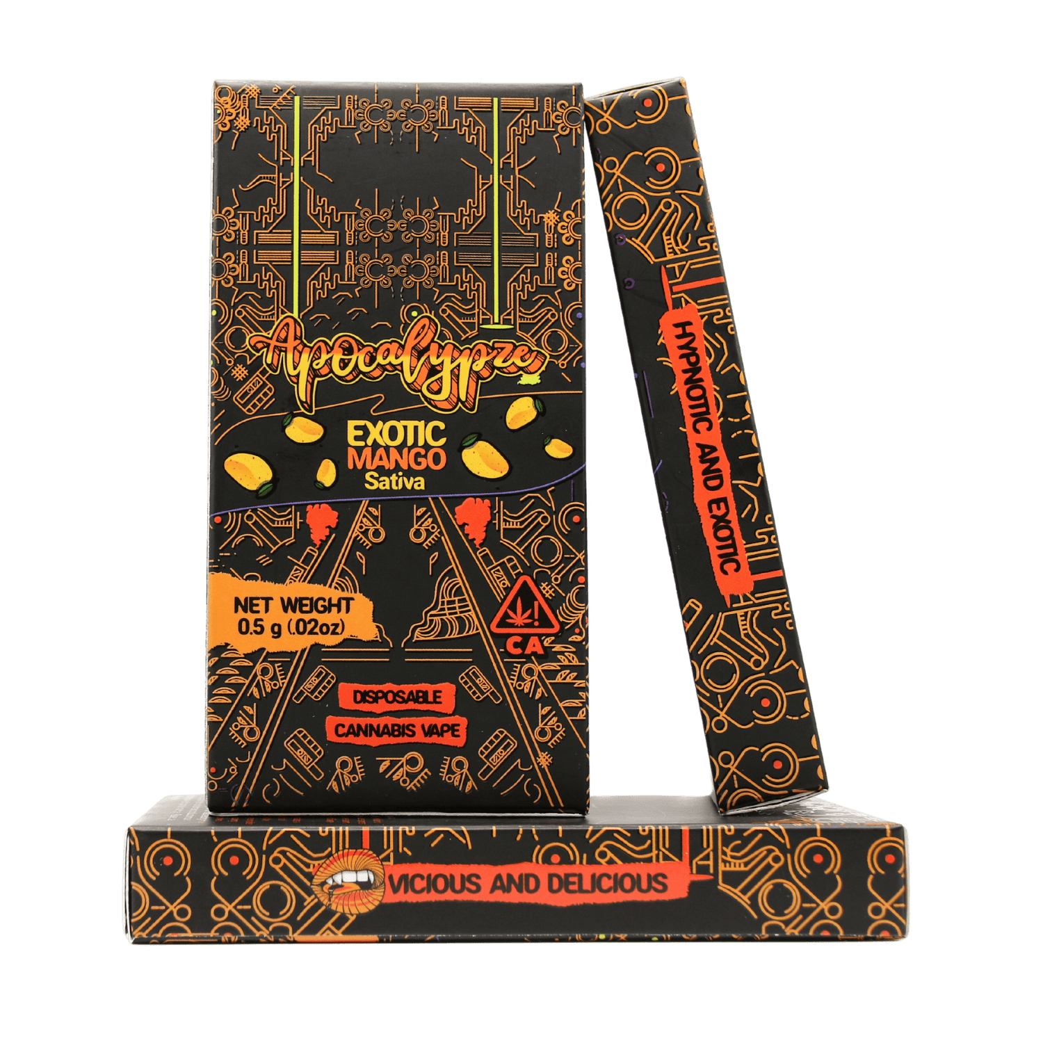 Exotic Mango - Liquid Diamond Vape - 0.5 gram Disposable - Apocalypze