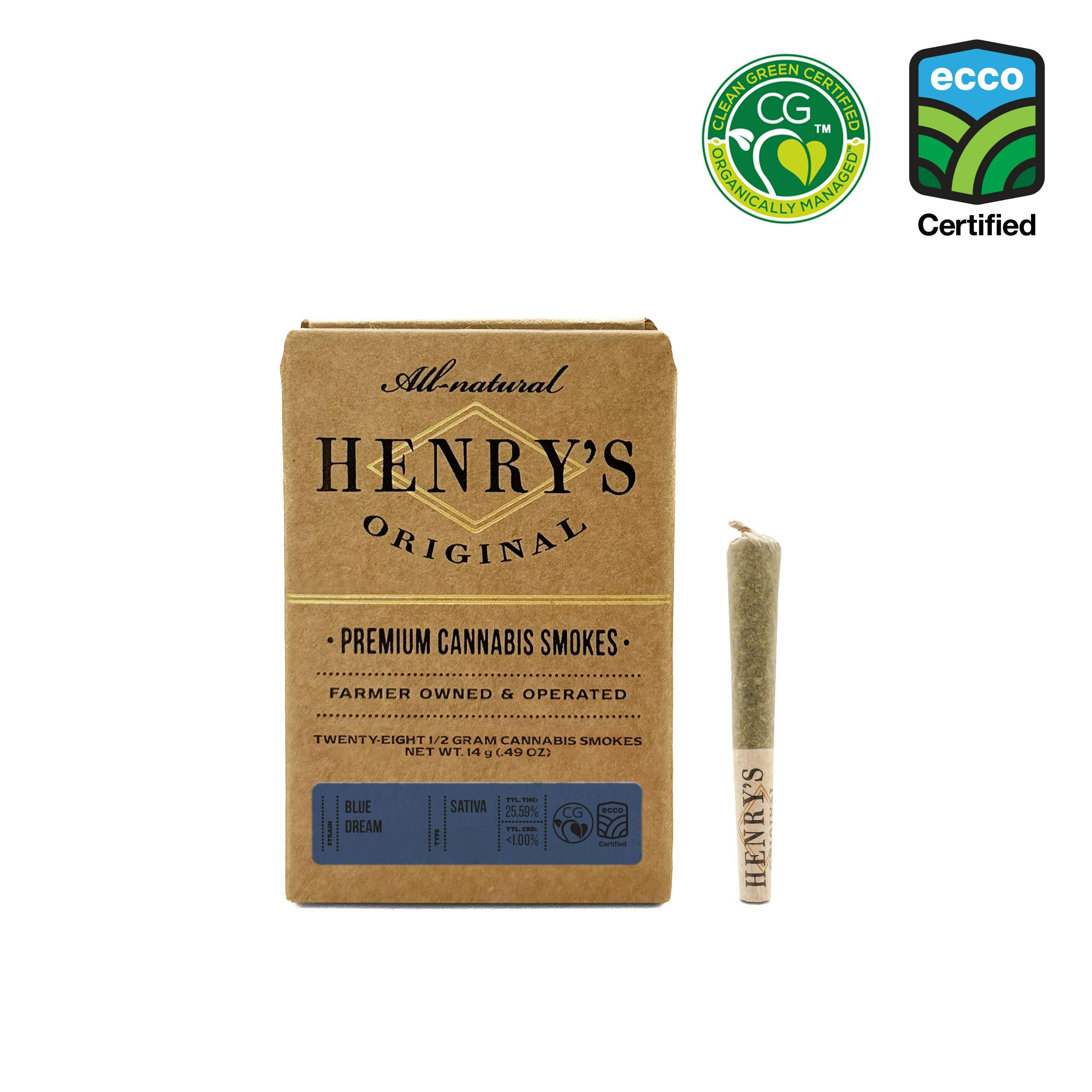 Henry's Original | Blue Dream | Joints | 0.5g each | 28pk