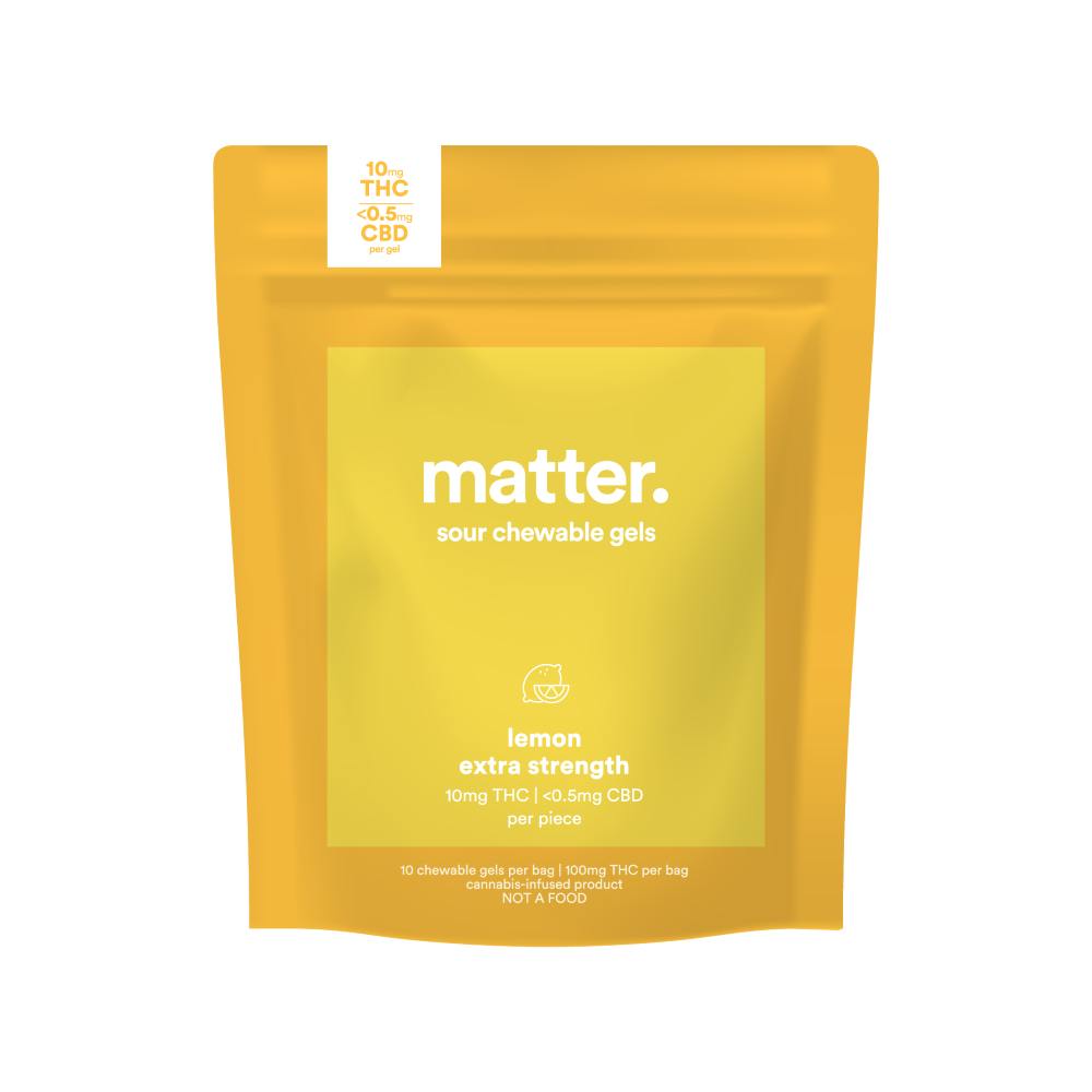 matter. 201 Lemon Extra Strength Chewable Gels [10ct] (100mg) Weedmaps