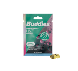 Live Resin 25mg Indica Capsule 4pc