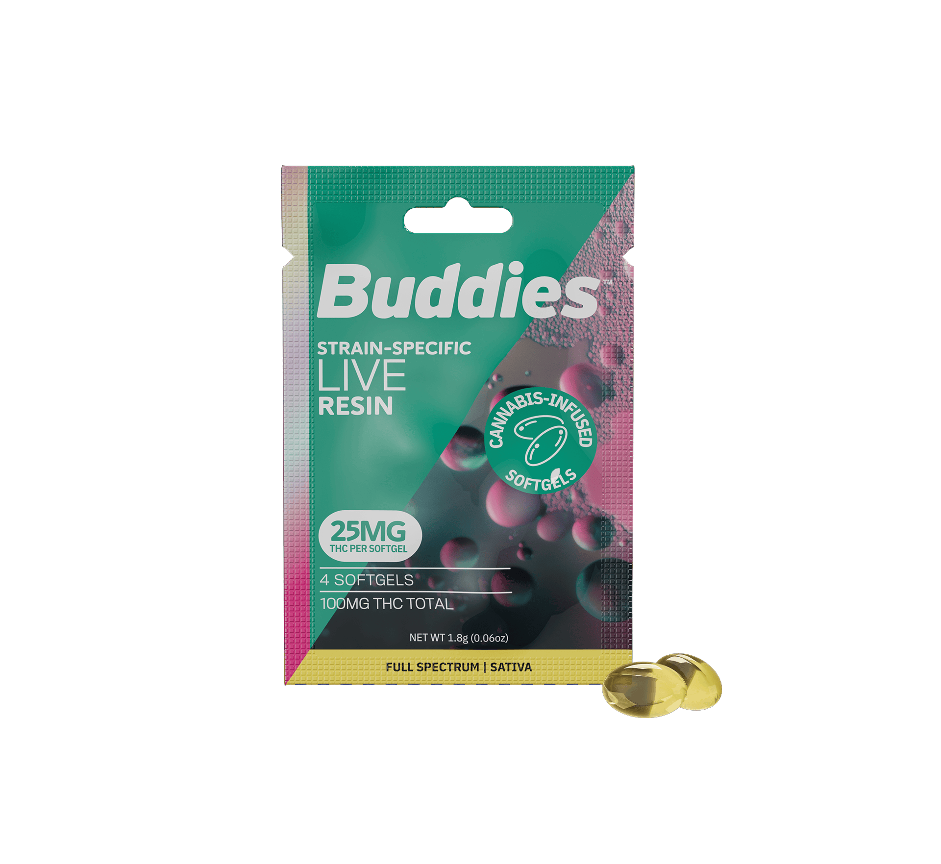 Resin Softgels Sativa 4ct Trial