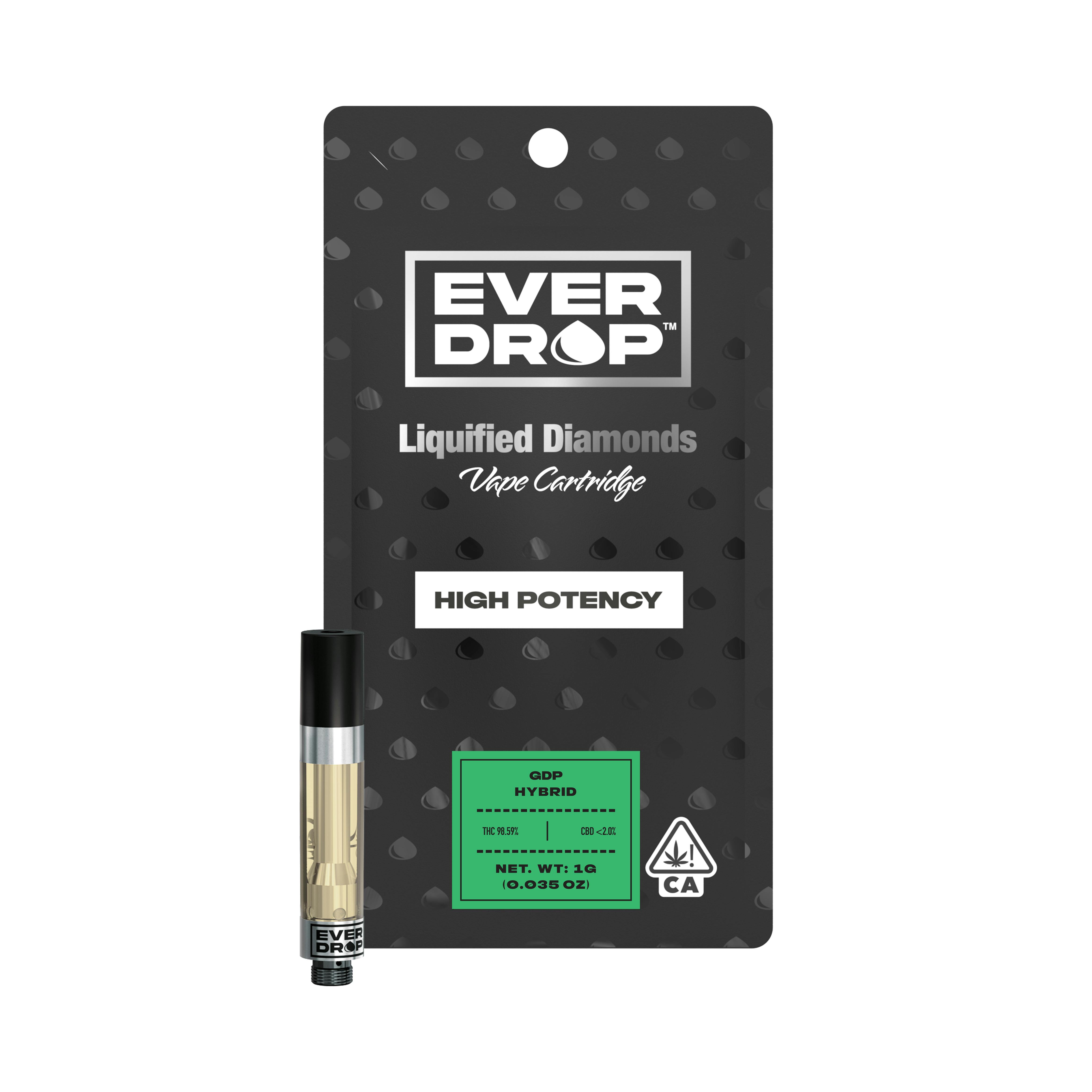 EverDrop 1.0g GDP Liquified Diamonds Vape Cartridge Weedmaps