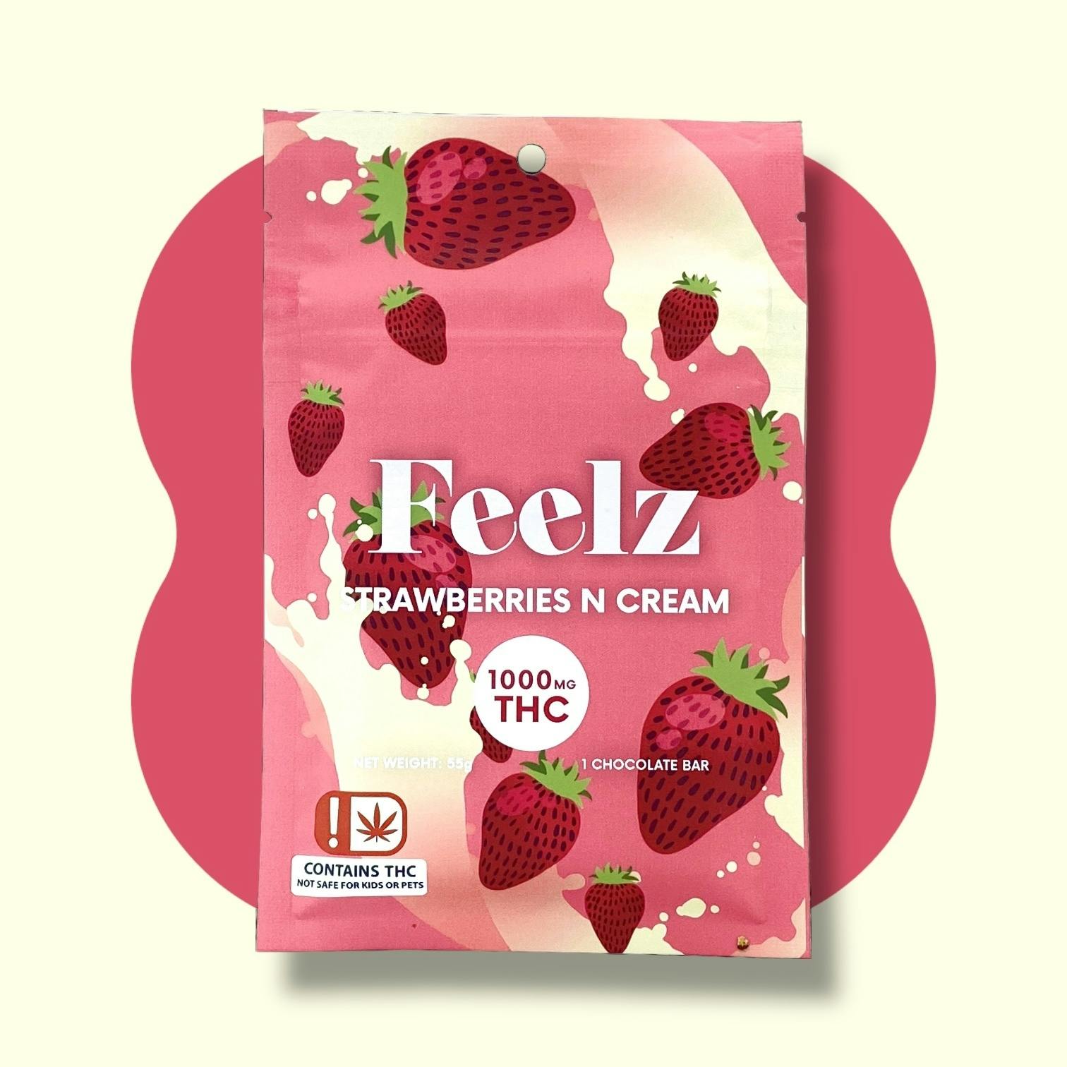 Strawberries Cream Chocolate Bar