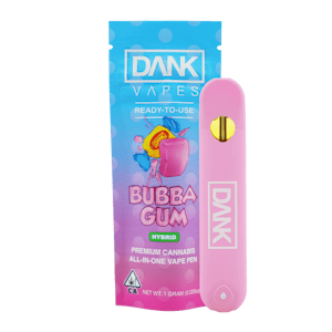 dank Vape - Dank Vapes- BUBBA GUM - 1G ALL-IN-ONE DISPOSABLE VAPE PEN [ H ] THC% 90.23