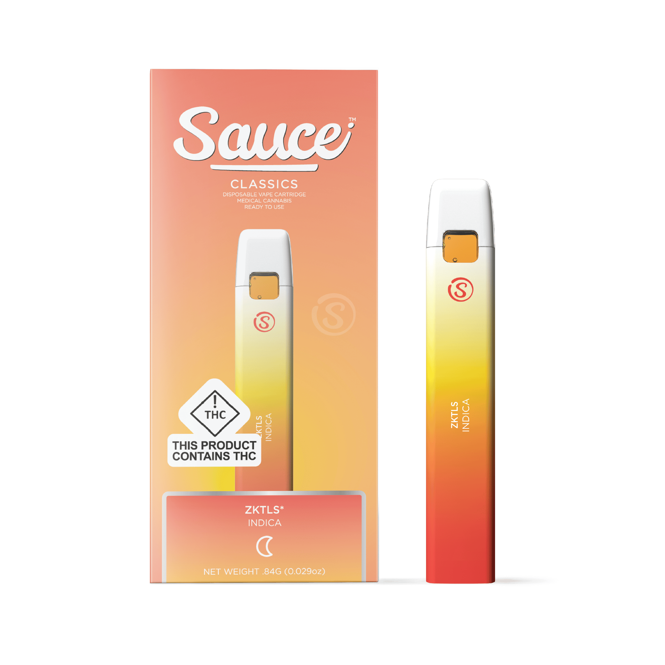 Sauce | Essentials | ZKTLS | Live Resin Disposable | .84g by Sauce.