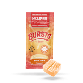 Sauce Bursts - White Peach - 100MG Live Resin Edibles (CA)