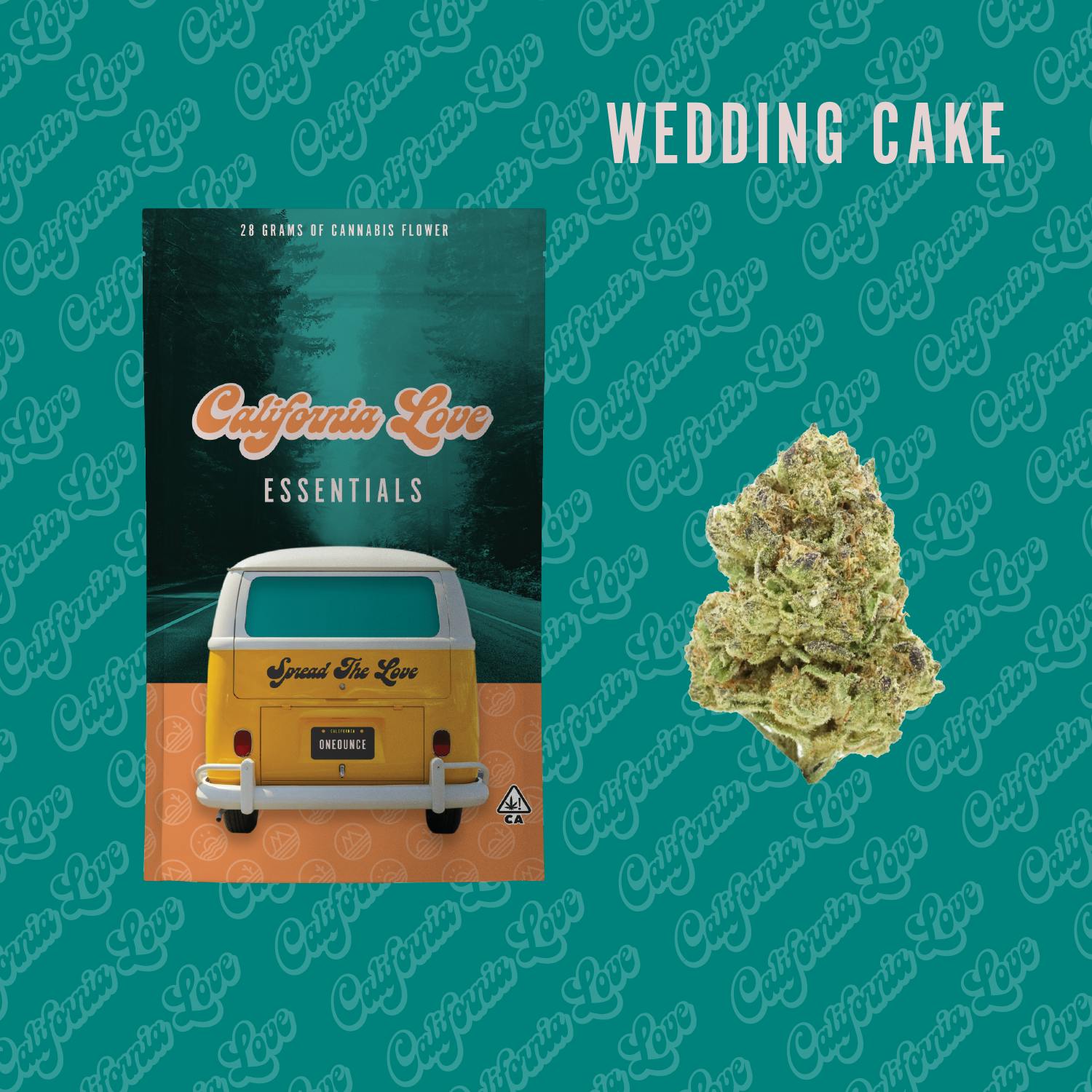 California Love Wedding Cake 28g Essentials Weedmaps