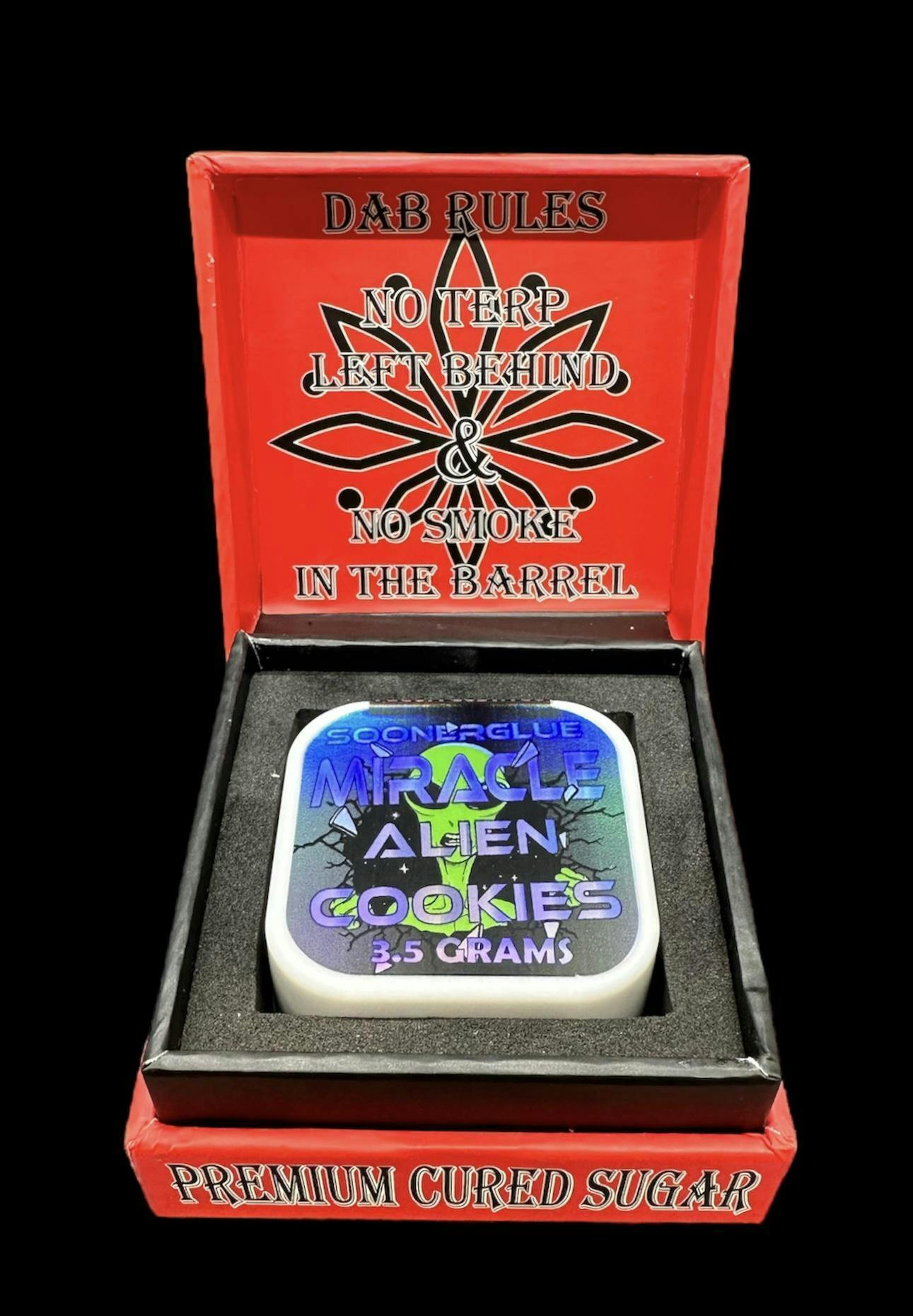 Sooner Glue 3.5g Miracle Alien Cookies Premium Sugar Weedmaps