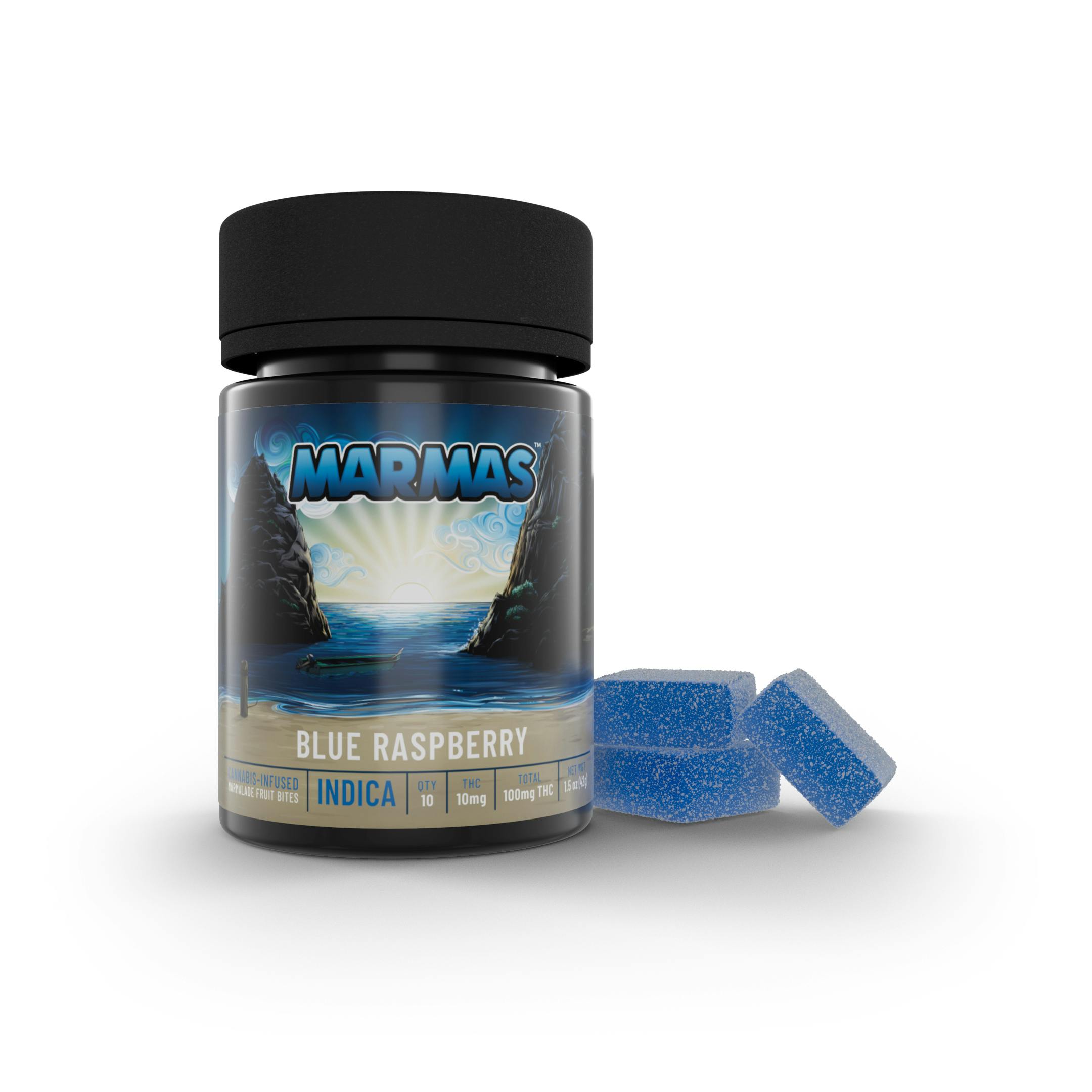Blue Raspberry Marmalade Bites Indica 100mg