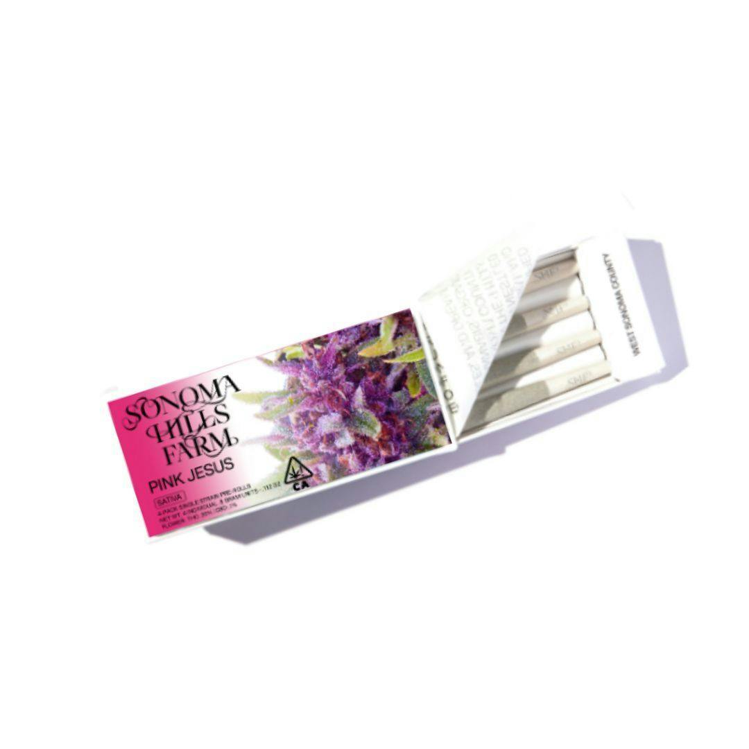 Pink Jesus | Joints | 0.8g each | 4pk at Goldenhour Collective - Point Arena