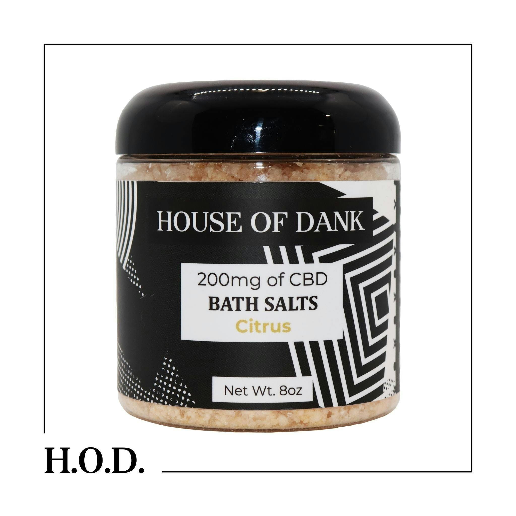 H.O.D. CBD Citrus Bath Salts 200mg