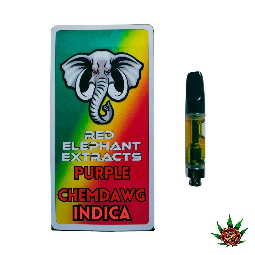 Red Elephant Cart 1g - Purple Chemdawg (Indica) - Eden Rose Processing