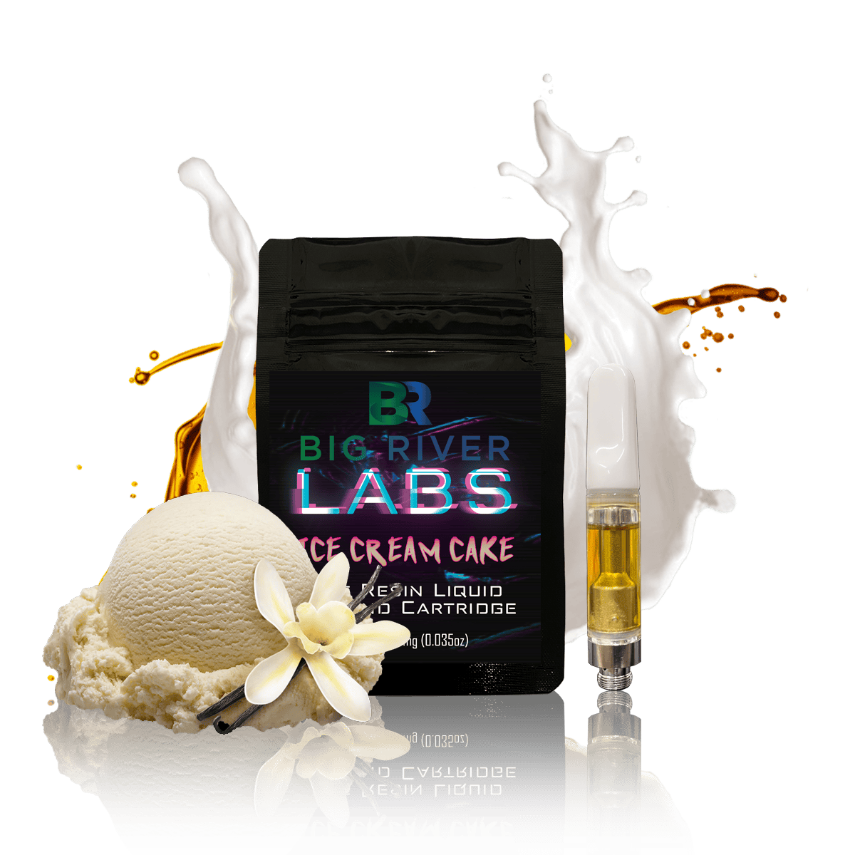 Live Resin Liquid Diamonds 1g Vape Cart - ICE CREAM CAKE at Firefly Cannabis