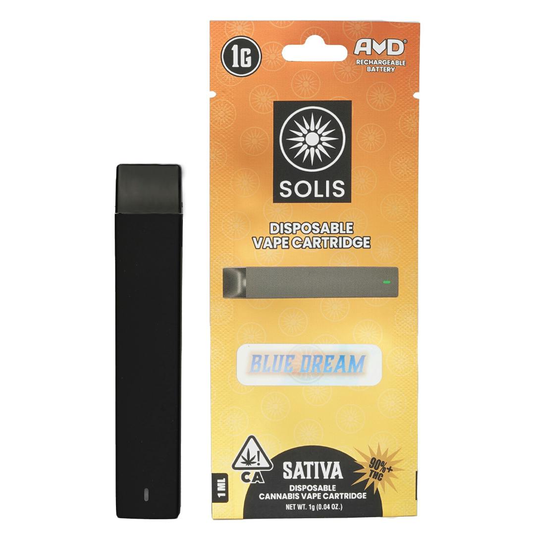 Blue Dream Disposable Vape Cart 1G Solis