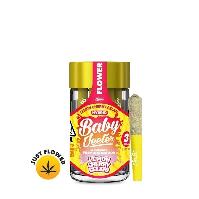 Jeeter Lemon Cherry Gelato · Baby Minis · 0.5g each · 6pk, Pre-Rolls