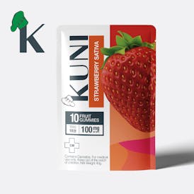 Strawberry Gummies 10mg Sativa 100mg
