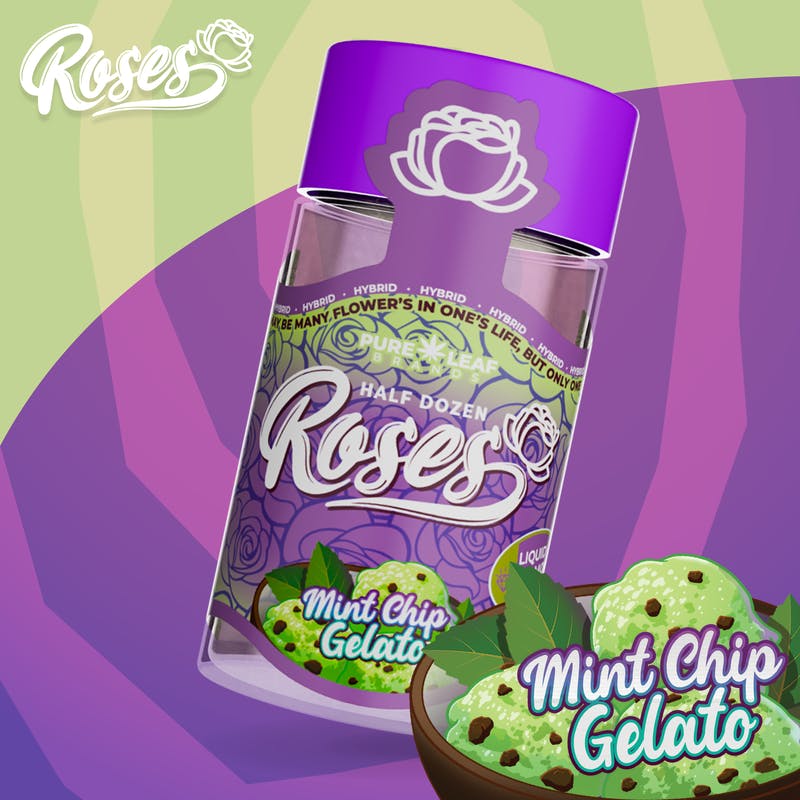 Mint Chip Gelato | LQD Infused Minis | 0.6g each | 6pk by Roses