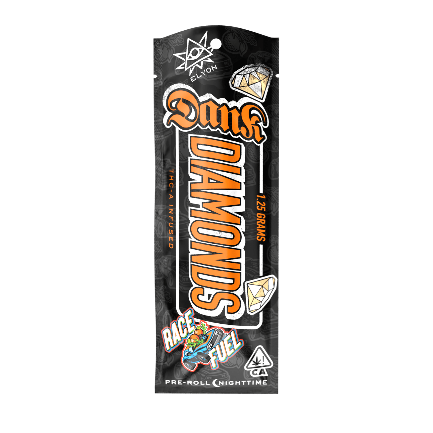 Race Fuel Dank Diamonds Infused PreRoll 1.25 Grams Elyon Cannabis
