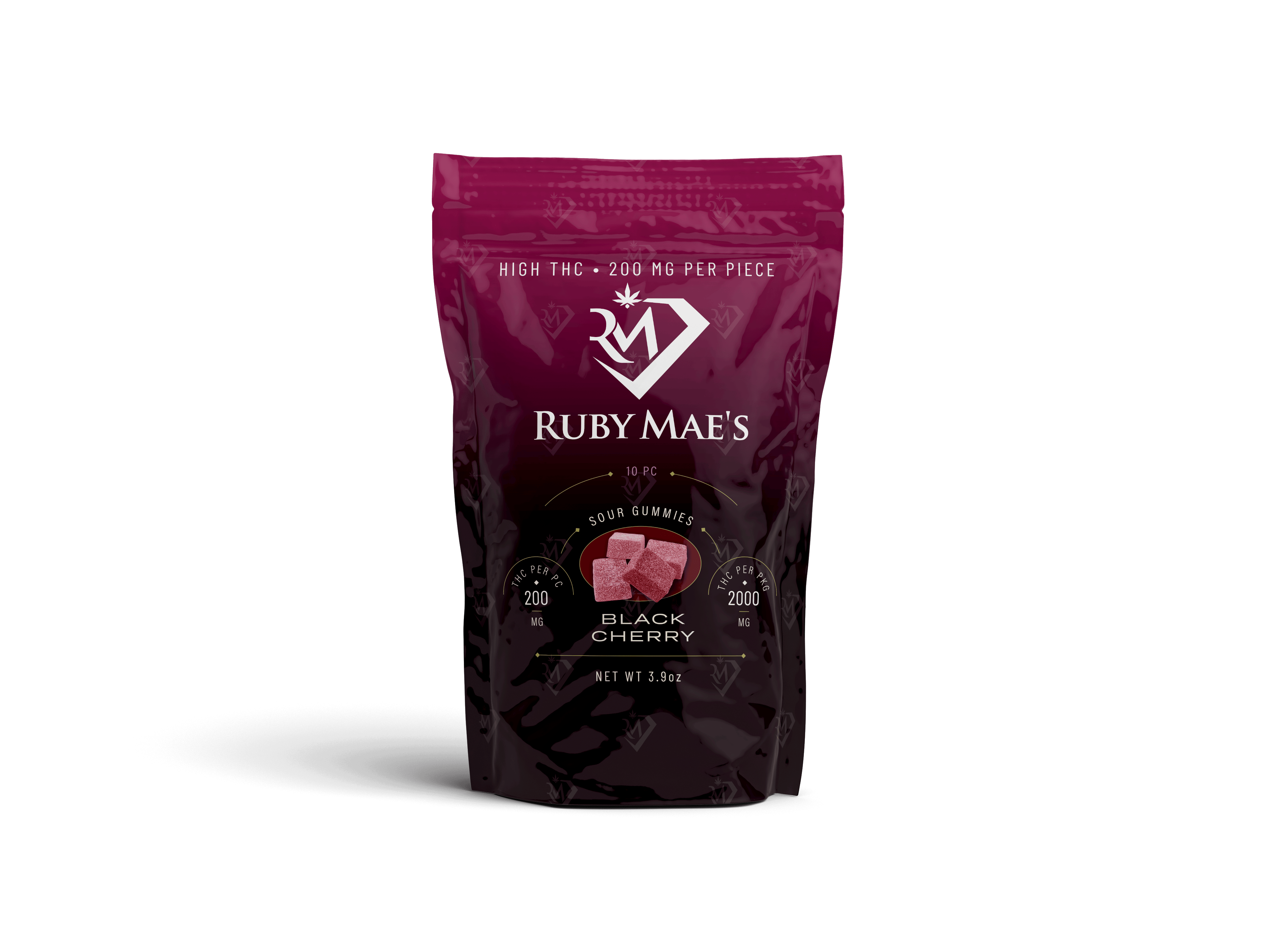 Sour Gummies | Black Cherry | 2000mg