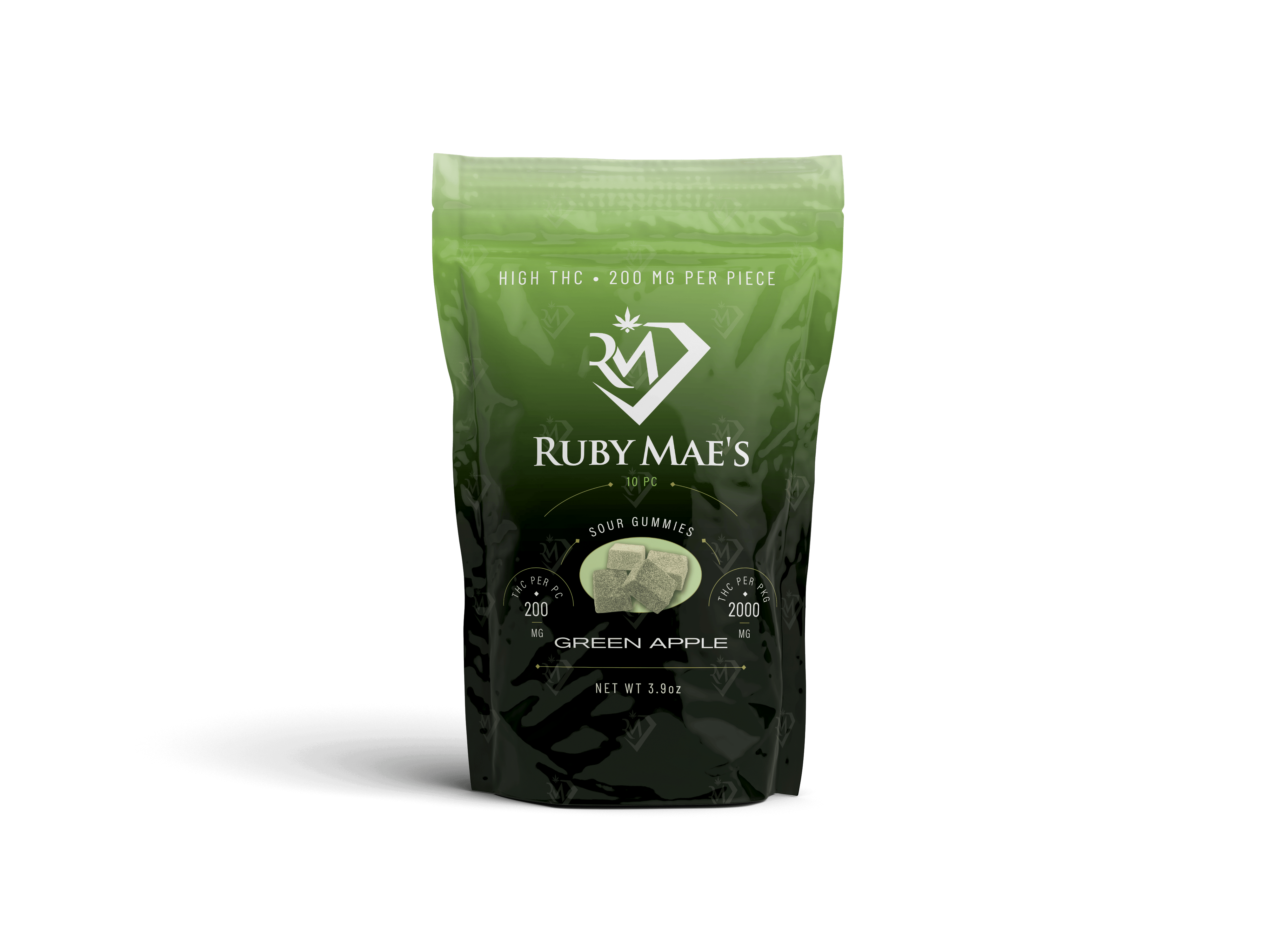 Sour Gummies | Green Apple | 2000mg