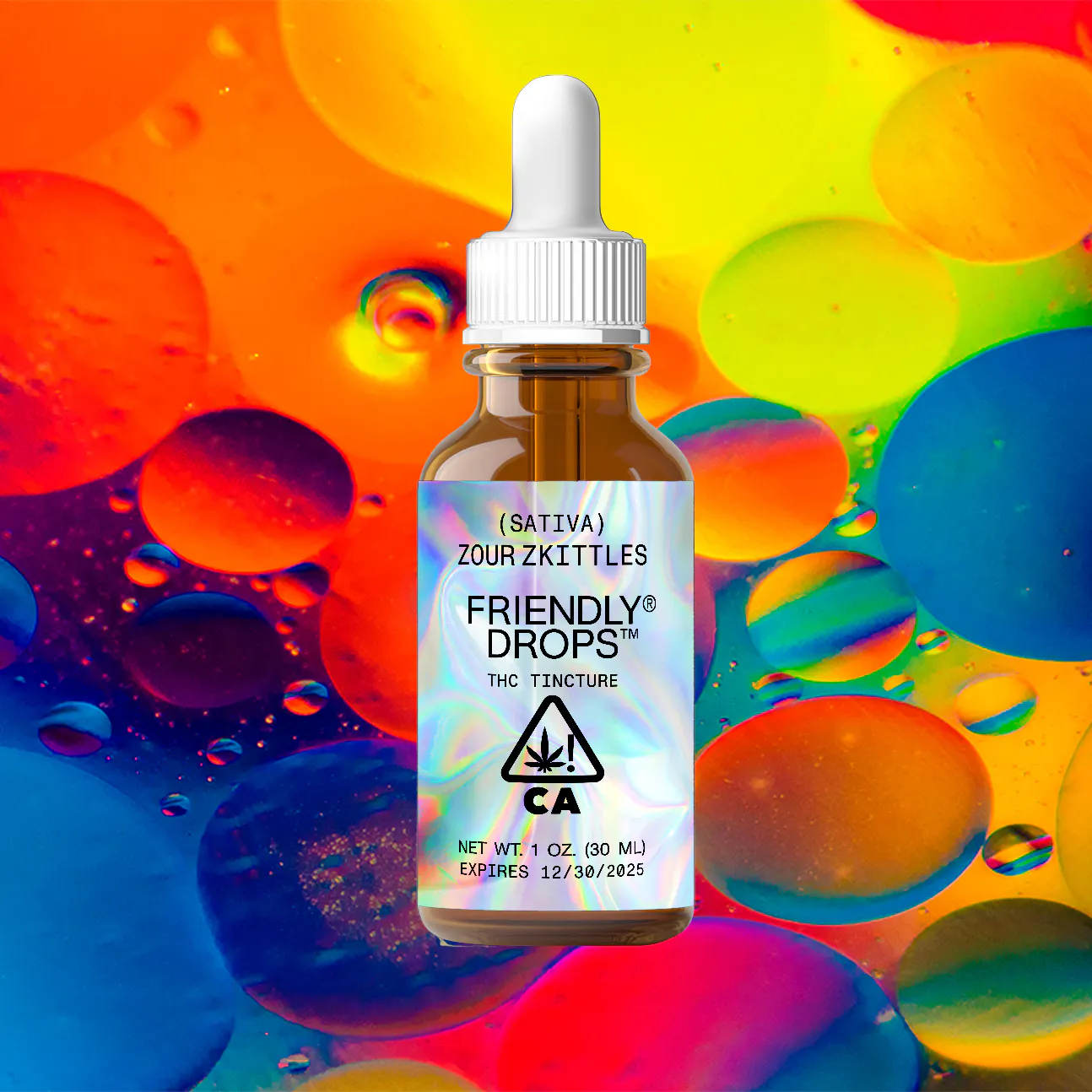 Friendly Brand - Friendly Brands - Zour Zkittles [ 1oz 1000mg ] Friendly Drops Main Image