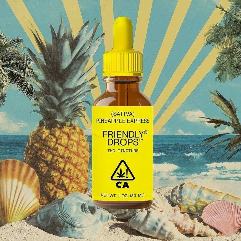 Friendly Brand | Drops | Pineapple Express | Tinctures | 1000mg | 30ml