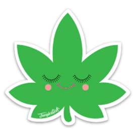 Jungle Boys Clothing | Happy Leaf Sticker (Green)
