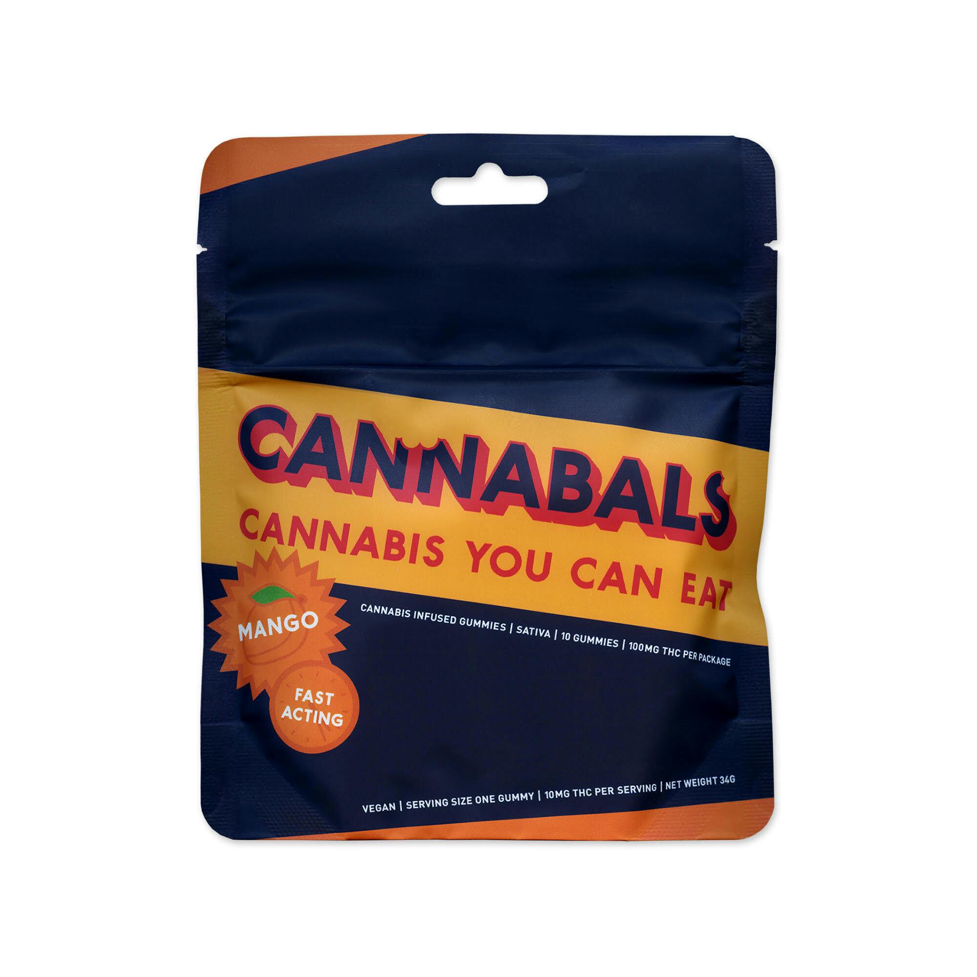 Mango - Fast-Acting Gummies - 100mg THC by Cannabals