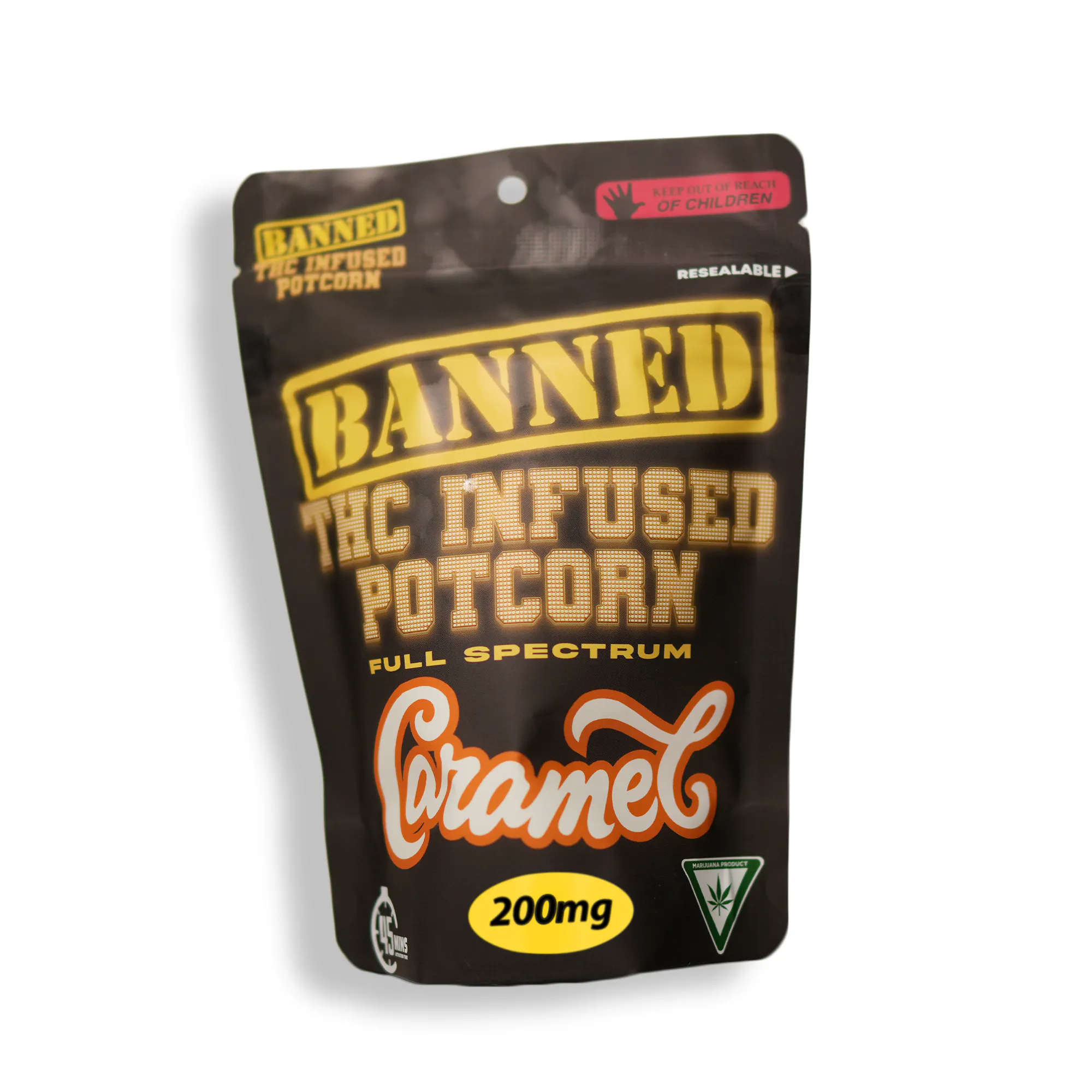 Banned Edible Co - CARAMEL POTCORN | 200mg Main Image