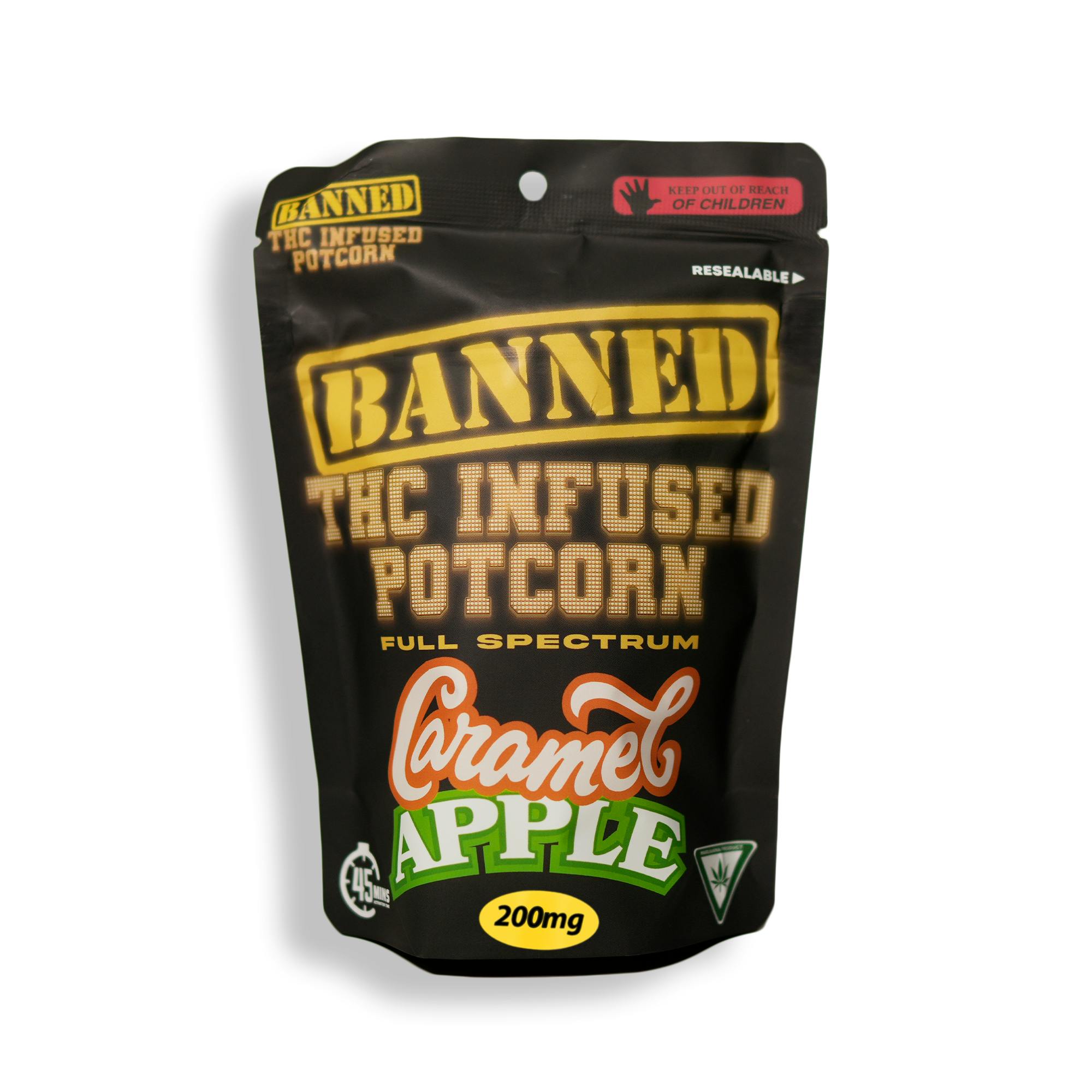 CARAMEL APPLE POTCORN 200mg Banned Edible Co