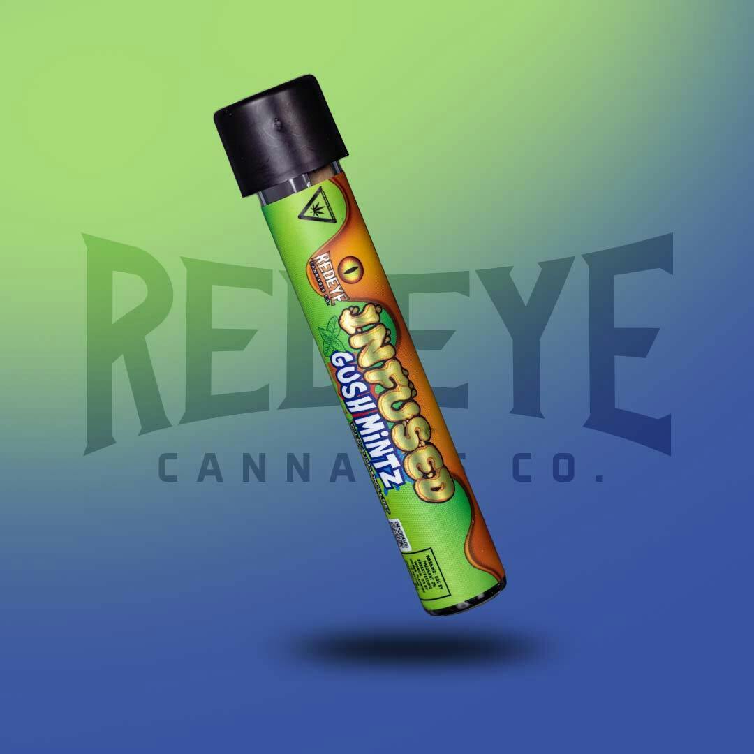 Redeye Cannabis Redeye Cannabis INFUSED Gush Mintz Preroll 1.2G