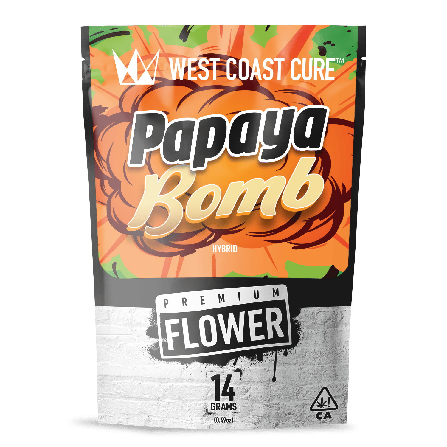 Papaya Bomb - 14G Premium Flower - West Coast Cure